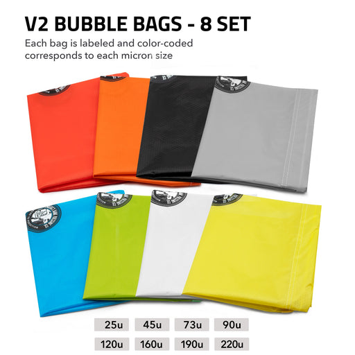Gutenberg’s Dank Pressing Co. 5 Gallon Bubble Bags V2 - 8 Bag Set