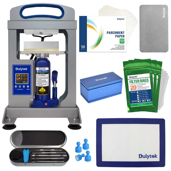 Dulytek DHP7 V5 7 Ton Hydraulic Rosin Heat Press Starter Kit