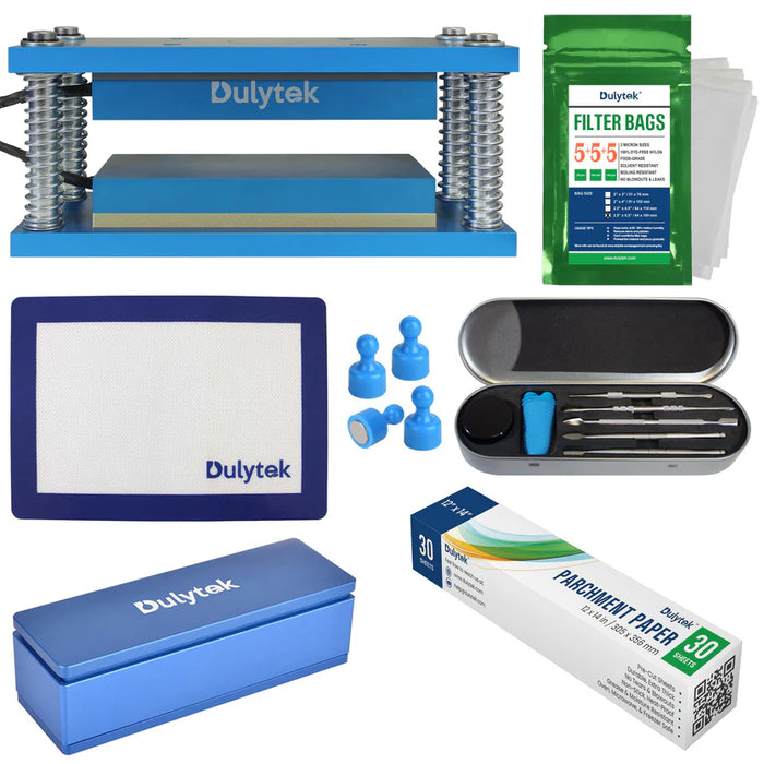 Dulytek Retrofit Rosin Heat Caged Plate Kit, 3 X 8 Inches, Starter Kit - For 15 - 30 Ton Shop Presses