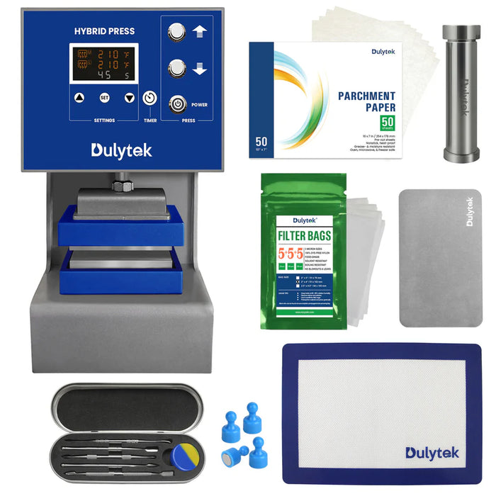 Dulytek DW8000 4 Ton Hybrid Rosin Heat Press Starter Kit