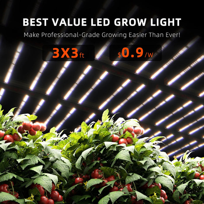 Spider Farmer G3000 300W LED Grow Light Full Spectrum Dimmable