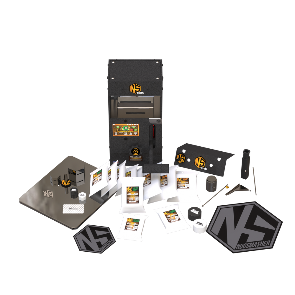 NugSmasher Touch 12 Ton Manual Rosin Press Starter Kit Plus