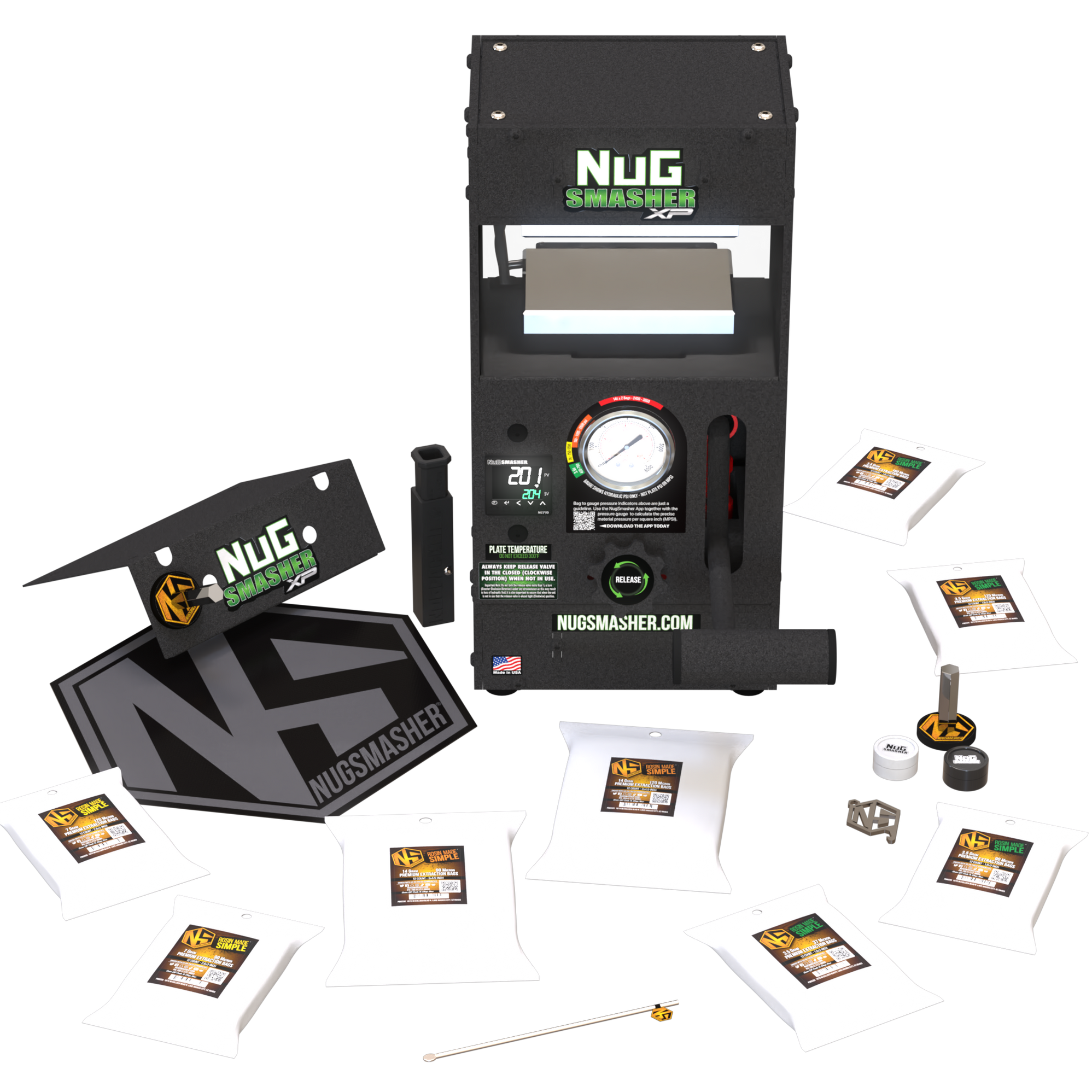 NugSmasher Rosin Presses, Filter Bags, Pre-Press Molds & More — Rightbud