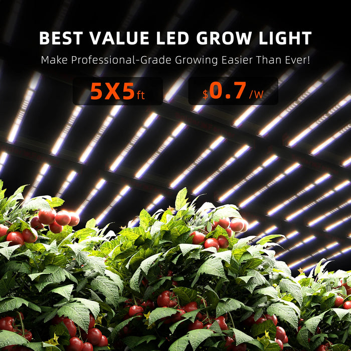 Spider Farmer G8600 Dimmable Full Spectrum High Yield Commercial LED Grow Light for 4x4/5x5 Grow Tents 2024 Edition