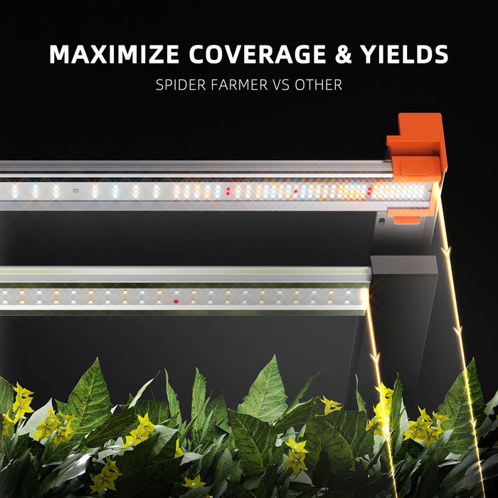 Spider Farmer G8600 Dimmable Full Spectrum High Yield Commercial LED Grow Light for 4x4/5x5 Grow Tents 2024 Edition