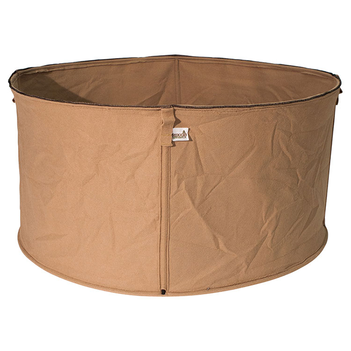Spring Pot - Sequoia Tan Fabric Grow Bag with Vertical Supports