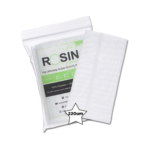 RosinTech 2" x 3.5" Rosin Filter Bags - All Micron Sizes (1000 pack)