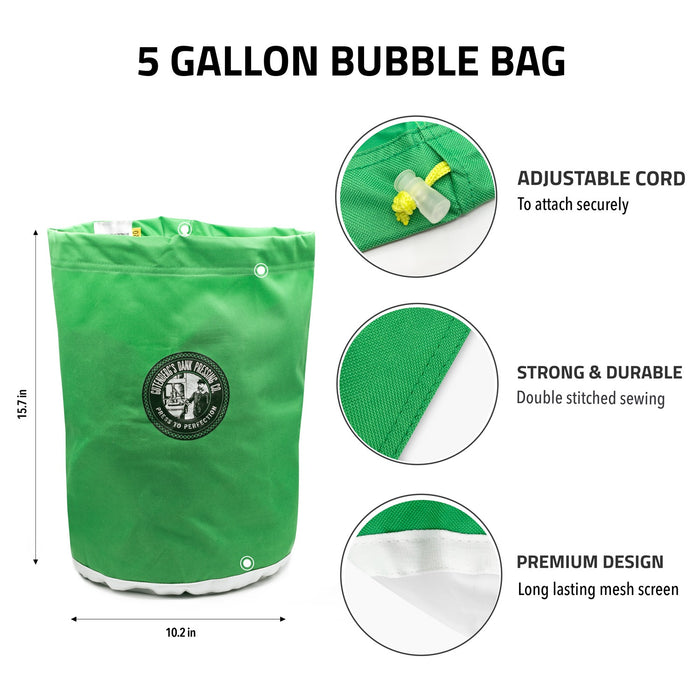 Gutenberg’s Dank Pressing Co. 5 Gallon Bubble Bags - 4 Bag Set