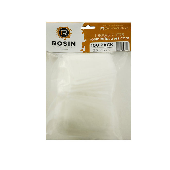 Rosin Industries 2.5" x 3.25" 160 Micron Extraction Bags (100 Pack)