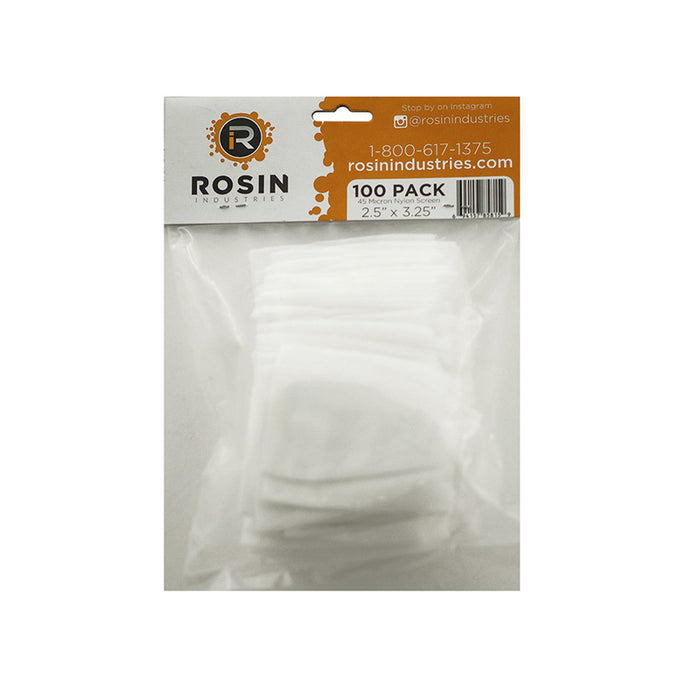 Rosin Industries 2.5" x 3.25" 45 Micron Extraction Bags (100 Pack)