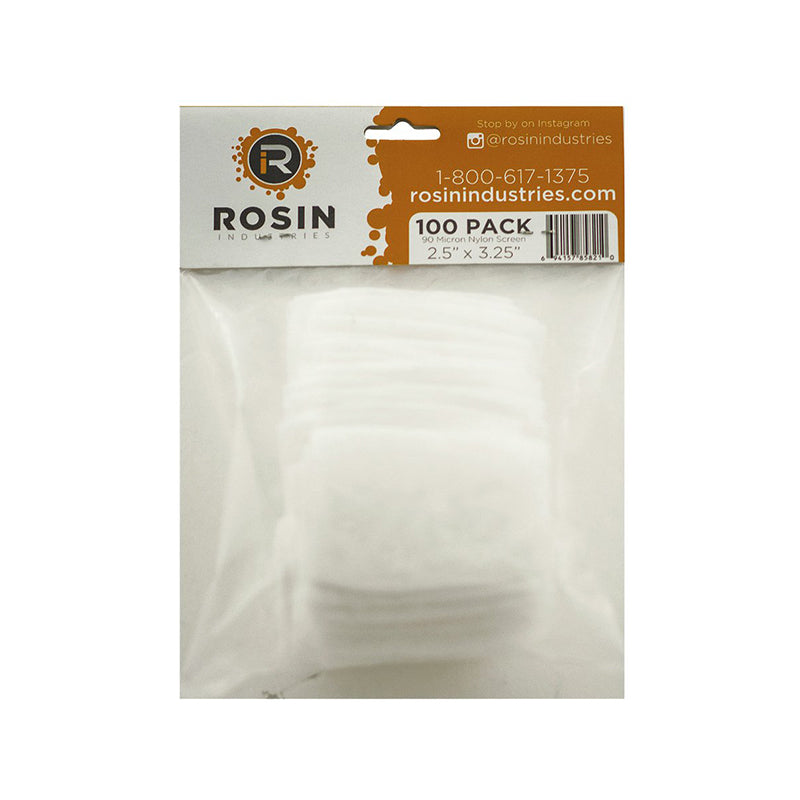 Rosin Industries 2.5" x 3.25" 90 Micron Extraction Bags (100 Pack)