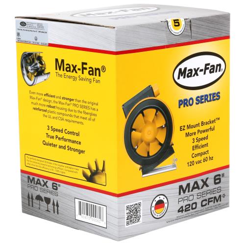 Can-Fan Max-Fan Pro Series 6" Inline Mixed Flow Fan
