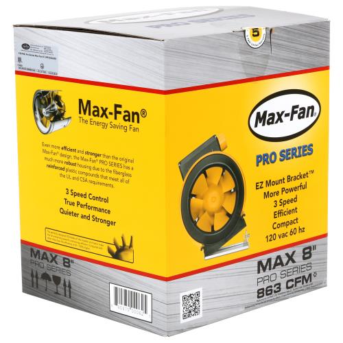 Can-Fan Max-Fan Pro Series 8" Inline Mixed Flow Fan