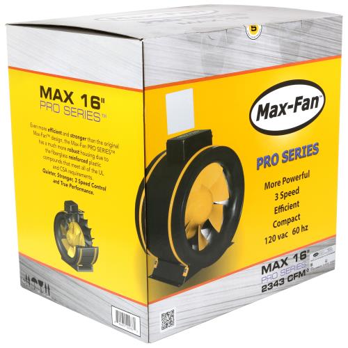 Can-Fan Max-Fan Pro Series 16" Inline Mixed Flow Fan