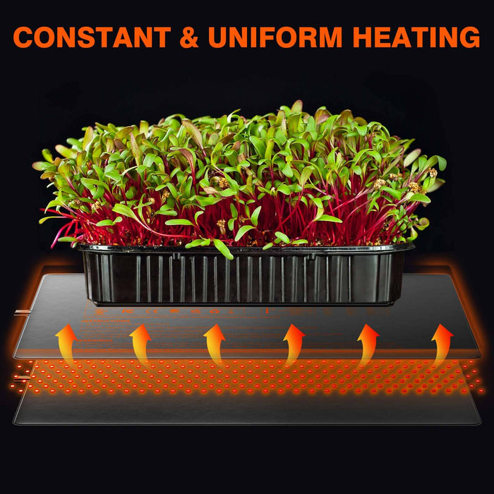 Spider Farmer Seedling Heat Mat & Controller Set 10” x 20.75”