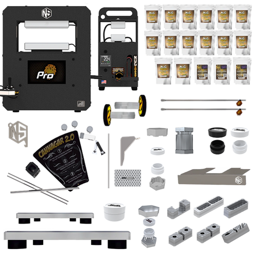NugSmasher Pro Touch 20 Ton Rosin Press All-in-One Starter Kit