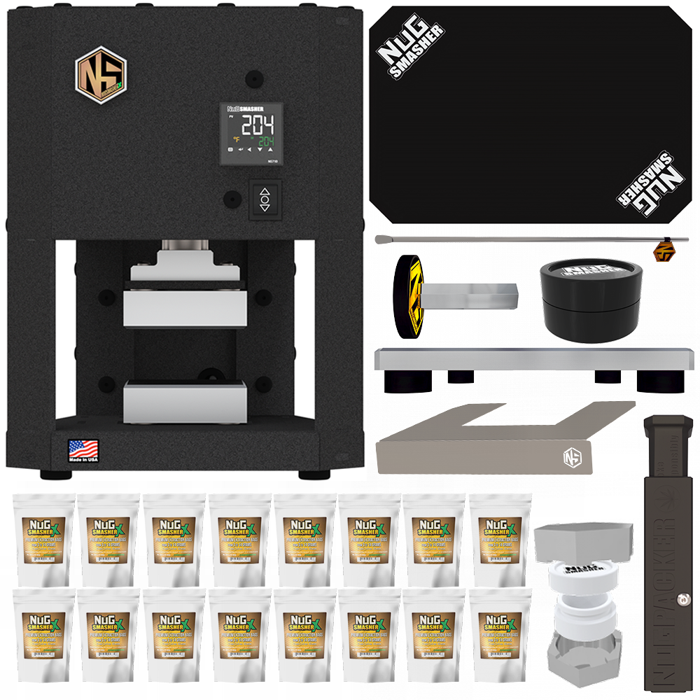 NugSmasher X Automatic 900MPSI Electric Rosin Press All-in-One Starter Kit