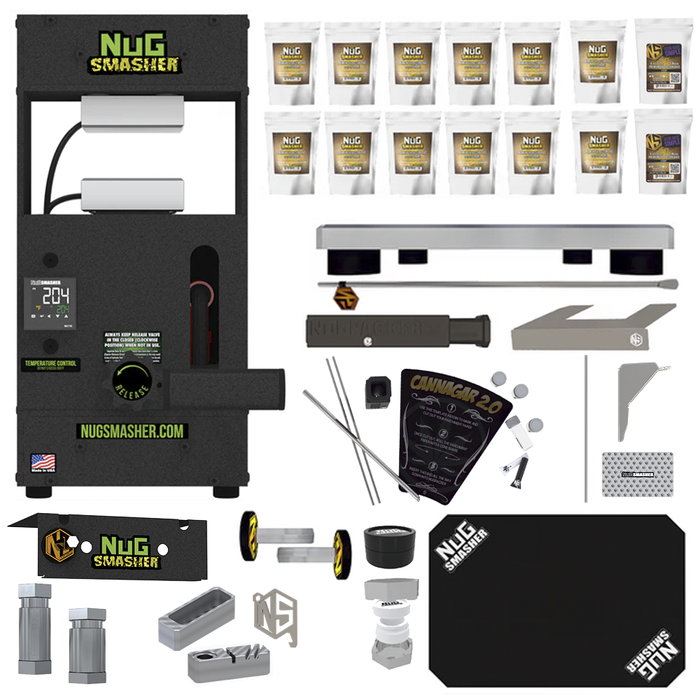 NugSmasher Original 12 Ton Rosin Press All-in-One Starter Kit